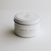 White Lilac Candle Tin