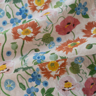 Poppies Linen Tea Towel
