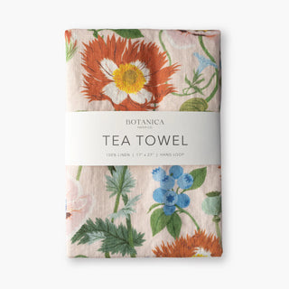 Poppies Linen Tea Towel