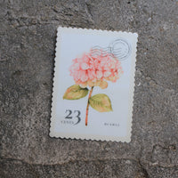 Vintage Hydrangea Stamp 3” Sticker
