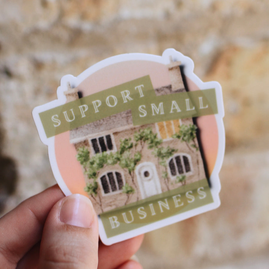 Support Small Business 3” Sticker
